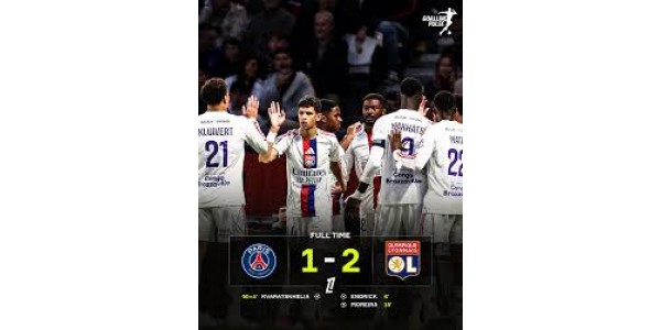 Paris Saint-Germain 1-2 Olympique Lyonnais